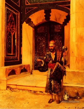  Beggar Tableaux - Le mendiant Arabian peintre Rudolf Ernst